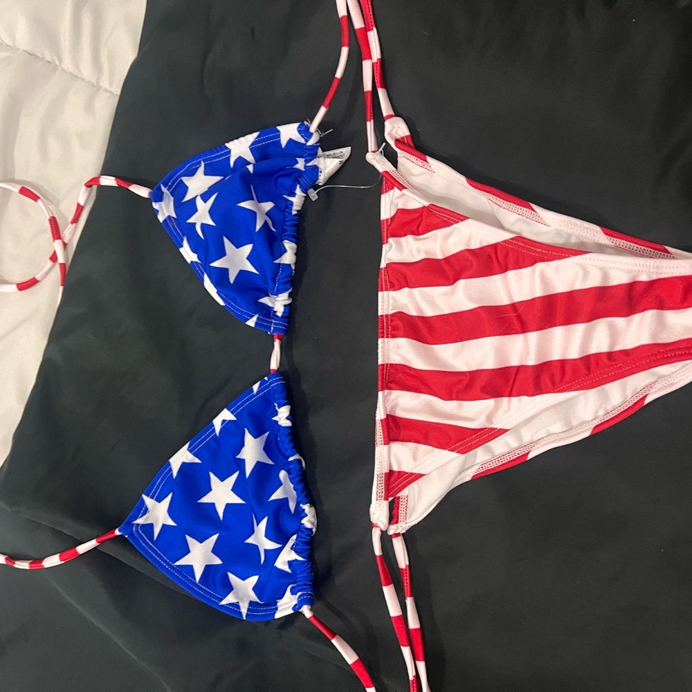 Patriotic Stars and Stripes Bikini
